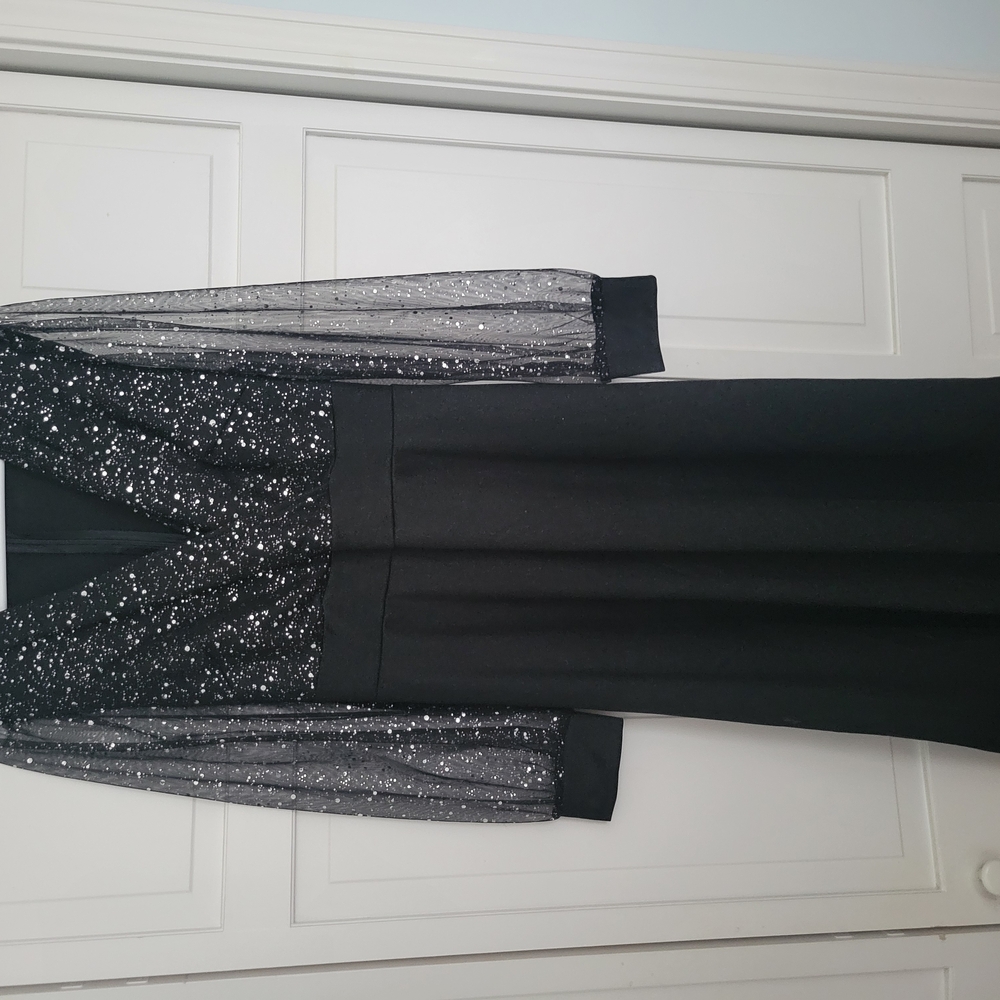 Elegant Black Long Sleeve Dress